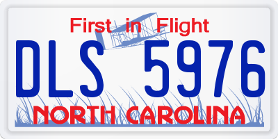 NC license plate DLS5976