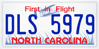 NC license plate DLS5979