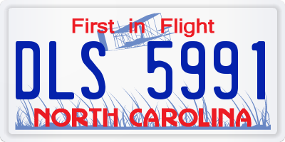 NC license plate DLS5991