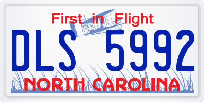 NC license plate DLS5992