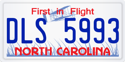 NC license plate DLS5993
