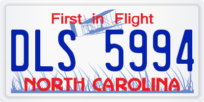 NC license plate DLS5994