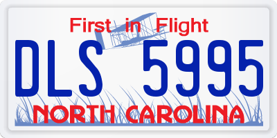 NC license plate DLS5995