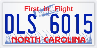NC license plate DLS6015