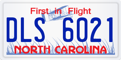 NC license plate DLS6021