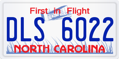 NC license plate DLS6022