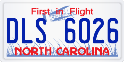 NC license plate DLS6026