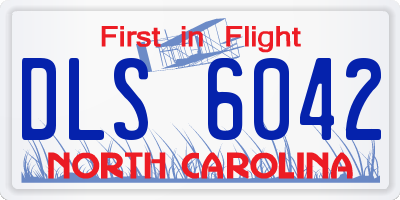 NC license plate DLS6042