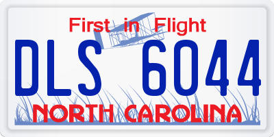 NC license plate DLS6044