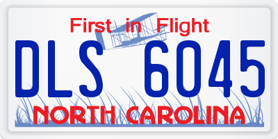 NC license plate DLS6045