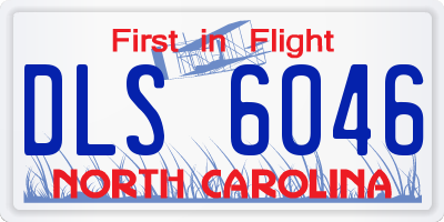 NC license plate DLS6046