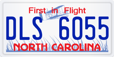 NC license plate DLS6055