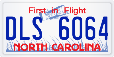 NC license plate DLS6064