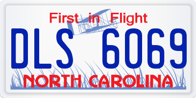 NC license plate DLS6069