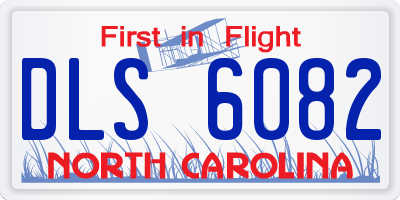 NC license plate DLS6082