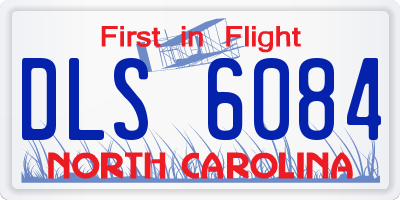 NC license plate DLS6084