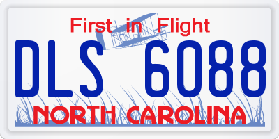 NC license plate DLS6088