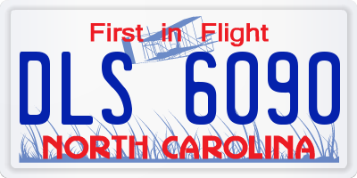 NC license plate DLS6090