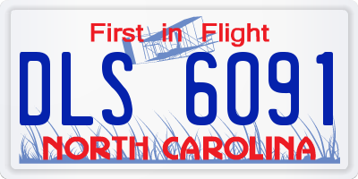NC license plate DLS6091