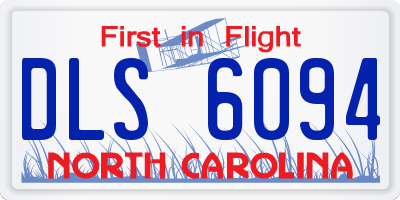 NC license plate DLS6094