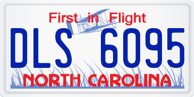 NC license plate DLS6095