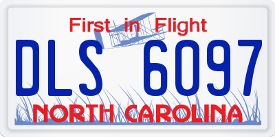 NC license plate DLS6097