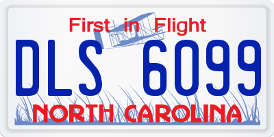 NC license plate DLS6099