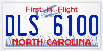NC license plate DLS6100