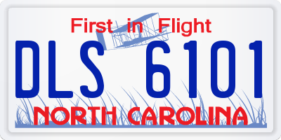 NC license plate DLS6101