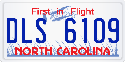 NC license plate DLS6109