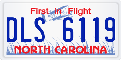 NC license plate DLS6119
