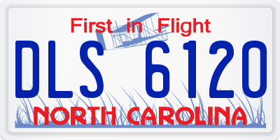 NC license plate DLS6120