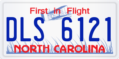 NC license plate DLS6121