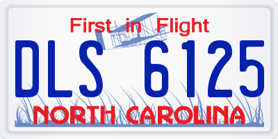 NC license plate DLS6125