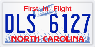 NC license plate DLS6127