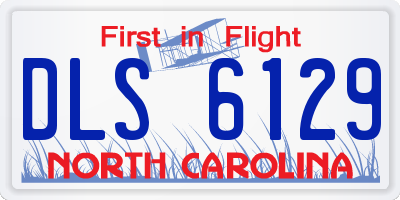 NC license plate DLS6129