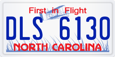NC license plate DLS6130