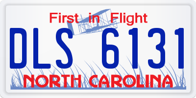 NC license plate DLS6131