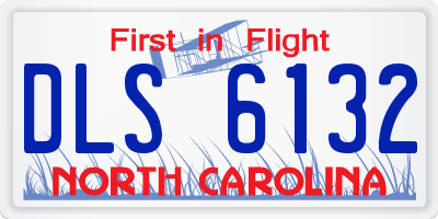 NC license plate DLS6132