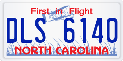 NC license plate DLS6140