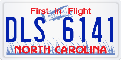 NC license plate DLS6141