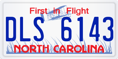 NC license plate DLS6143