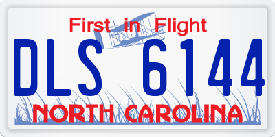 NC license plate DLS6144