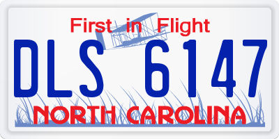 NC license plate DLS6147