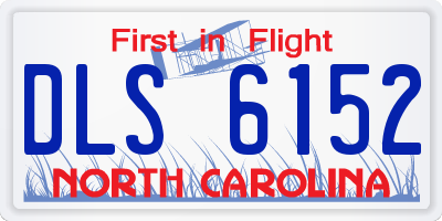 NC license plate DLS6152