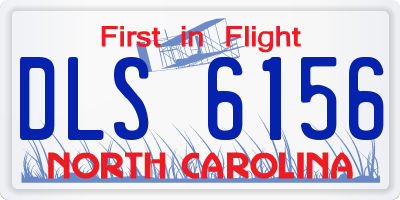 NC license plate DLS6156
