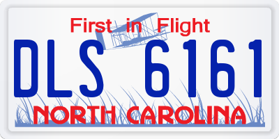 NC license plate DLS6161