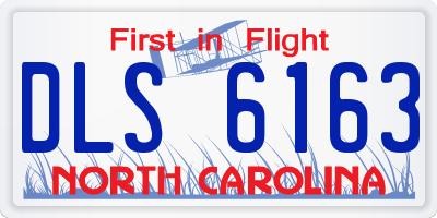 NC license plate DLS6163