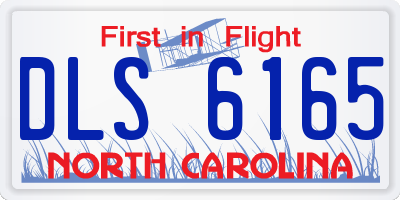 NC license plate DLS6165