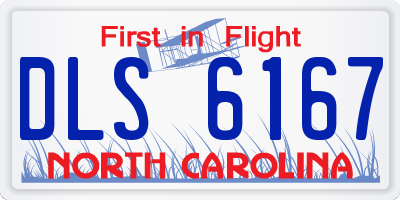 NC license plate DLS6167